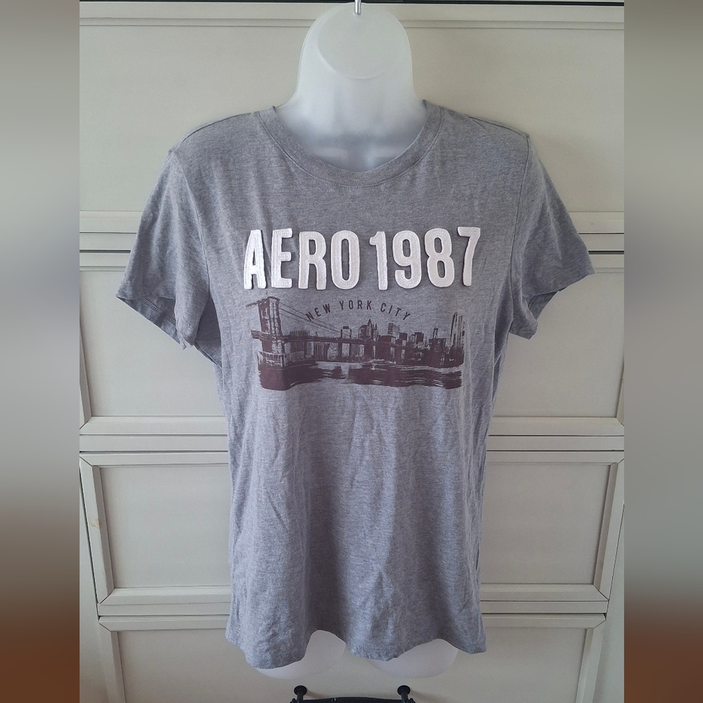 Aeropostale Gray New York City Tee